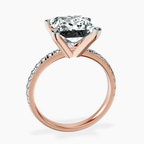 18kt Rose Gold Venetia Half Eternity Lab Diamond Ring side right image one