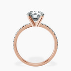 2.82 ct. round Venetia Half Eternity Ring in 10kt rose gold side right image one