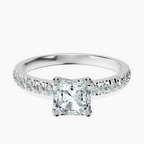 Platinum Venetia Half Eternity Lab Diamond Ring front image