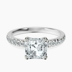 14ct White Gold Venetia Half Eternity Lab Diamond Ring front image