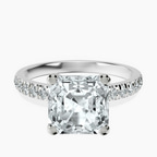 Platinum Venetia Half Eternity Lab Diamond Ring front image