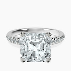 Platinum Venetia Half Eternity Lab Diamond Ring front image