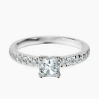 Platinum Venetia Half Eternity Lab Diamond Ring front image