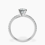 18kt White Gold Venetia Half Eternity Lab Diamond Ring side right image one