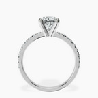 9ct White Gold Venetia Half Eternity Lab Diamond Ring side right image one
