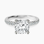 Platinum Venetia Half Eternity Lab Diamond Ring front image