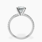 Platinum Venetia Half Eternity Lab Diamond Ring side right image one