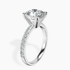 Platinum Venetia Half Eternity Lab Diamond Ring standing product image one