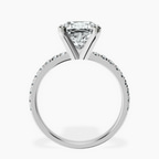 Platinum Venetia Half Eternity Lab Diamond Ring side right image one