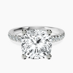 Platinum Venetia Half Eternity Lab Diamond Ring front image
