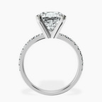 Platinum Venetia Half Eternity Lab Diamond Ring side right image one