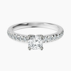 10kt White Gold Venetia Half Eternity Lab Diamond Ring front image
