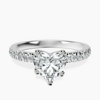 Platinum Venetia Half Eternity Lab Diamond Ring front image