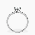 Platinum Venetia Half Eternity Lab Diamond Ring side right image one