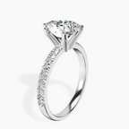 Platinum Venetia Half Eternity Lab Diamond Ring standing product image one