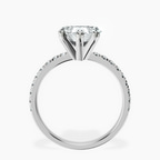 Platinum Venetia Half Eternity Lab Diamond Ring side right image one