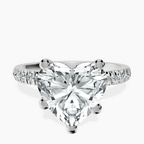 Platinum Venetia Half Eternity Lab Diamond Ring front image