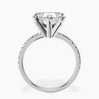 Platinum Venetia Half Eternity Lab Diamond Ring side right image one