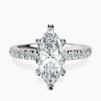 9ct White Gold Venetia Half Eternity Lab Diamond Ring front image