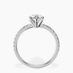9ct White Gold Venetia Half Eternity Lab Diamond Ring side right image one