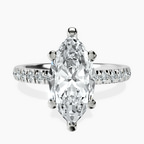 Platinum Venetia Half Eternity Lab Diamond Ring front image