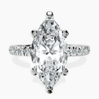 Platinum Venetia Half Eternity Lab Diamond Ring front image