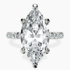 Platinum Venetia Half Eternity Lab Diamond Ring front image