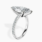 Platinum Venetia Half Eternity Lab Diamond Ring standing product image one