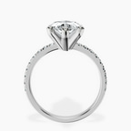 Platinum Venetia Half Eternity Lab Diamond Ring side right image one