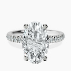 Platinum Venetia Half Eternity Lab Diamond Ring front image