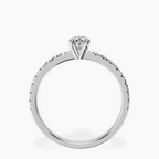 18kt White Gold Venetia Half Eternity Lab Diamond Ring side right image one