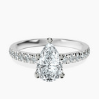 Platinum Venetia Half Eternity Lab Diamond Ring front image