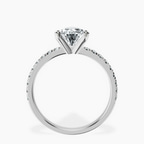 9ct White Gold Venetia Half Eternity Lab Diamond Ring side right image one