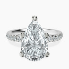 Platinum Venetia Half Eternity Lab Diamond Ring front image
