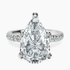 Platinum Venetia Half Eternity Lab Diamond Ring front image