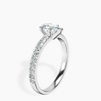 10kt White Gold Venetia Half Eternity Lab Diamond Ring standing product image one