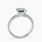Platinum Venetia Half Eternity Lab Diamond Ring side right image one