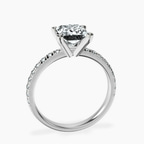 9ct White Gold Venetia Half Eternity Lab Diamond Ring side right image one