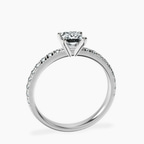 Platinum Venetia Half Eternity Lab Diamond Ring side right image one