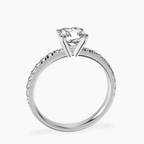18kt White Gold Venetia Half Eternity Lab Diamond Ring side right image one