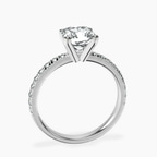 9ct White Gold Venetia Half Eternity Lab Diamond Ring side right image one