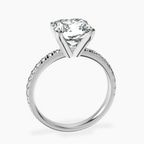 18kt White Gold Venetia Half Eternity Lab Diamond Ring side right image one