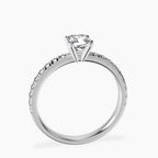 10kt White Gold Venetia Half Eternity Lab Diamond Ring side right image one