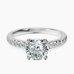 Platinum Venetia Half Eternity Lab Diamond Ring front image
