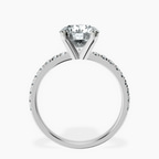 18kt White Gold Venetia Half Eternity Lab Diamond Ring side right image one