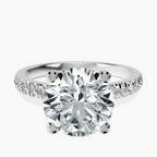 10kt White Gold Venetia Half Eternity Lab Diamond Ring front image