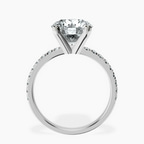 10kt White Gold Venetia Half Eternity Lab Diamond Ring side right image one