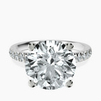 14kt White Gold Venetia Half Eternity Lab Diamond Ring front image