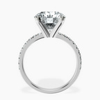 14kt White Gold Venetia Half Eternity Lab Diamond Ring side right image one