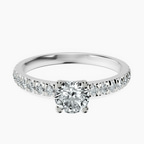 Platinum Venetia Half Eternity Lab Diamond Ring front image